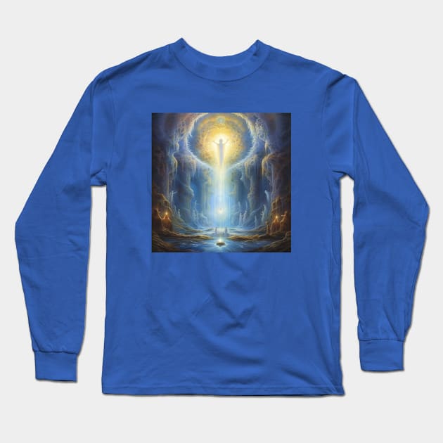 Angel Delivering a Spiritual Transmission Long Sleeve T-Shirt by Star Scrunch